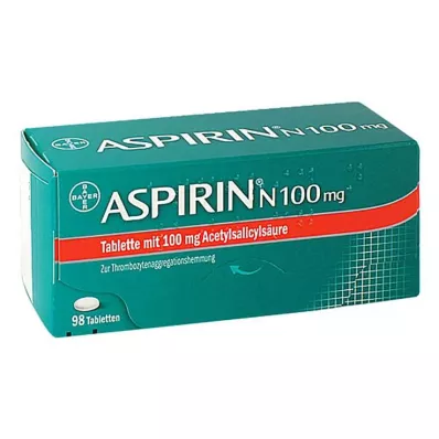 ASPIRIN N 100 mg tabletit, 98 kpl