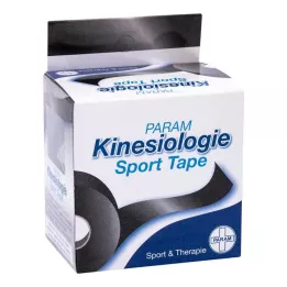 KINESIOLOGIE Urheiluteippi 5 cmx5 m musta, 1 kpl