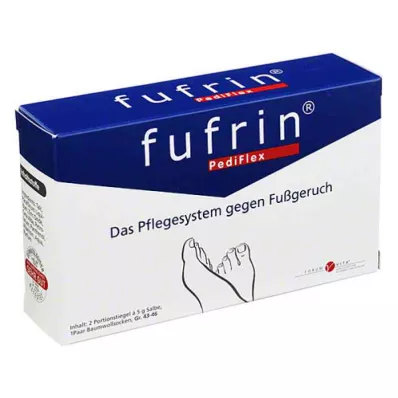 FUFRIN PediFlex-hoitosukka + voide koko 43-46, 2X5 grammaa