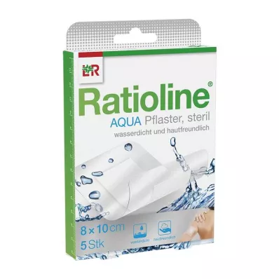 RATIOLINE aqua Shower Plaster Plus 8x10 cm steriili, 5 kpl RATIOLINE aqua Shower Plaster Plus 8x10 cm steriili, 5 kpl