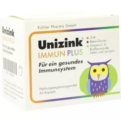 UNIZINK Immune Plus -kapselit, 1X60 kapselia