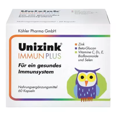 UNIZINK Immune Plus -kapselit, 1X60 kapselia