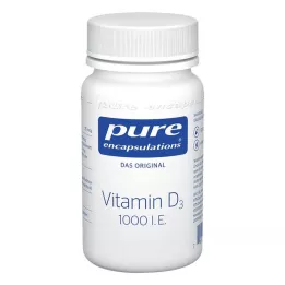 PURE ENCAPSULATIONS D3-vitamiini 1000 I.U. Kapselit, 60 kapselia