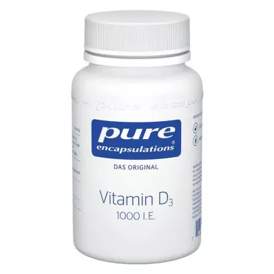 PURE ENCAPSULATIONS D3-vitamiini 1000 I.U. Kapselit, 120 kapselia