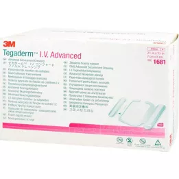 TEGADERM 3M I.V. Advanced Fixation V.7x8 cm 1681, 100 kpl