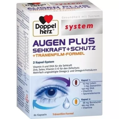 DOPPELHERZ Eyes plus vision+protection system -kapselit, 60 kpl
