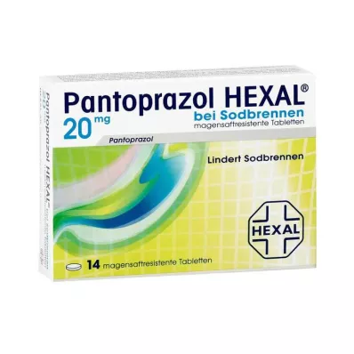 PANTOPRAZOL HEXAL b.närästystä aiheuttavat enteropäällysteiset tabletit, 14 kpl