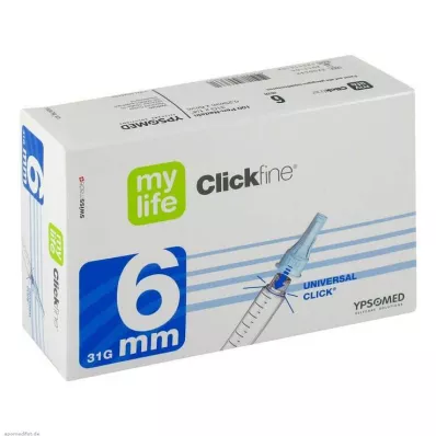 MYLIFE Clickfine kynäneulat 6 mm 31 G, 100 kpl MYLIFE Clickfine kynäneulat 6 mm 31 G, 100 kpl