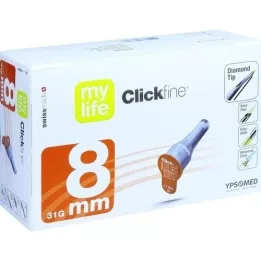 MYLIFE Clickfine kynäneulat 8 mm, 100 kpl