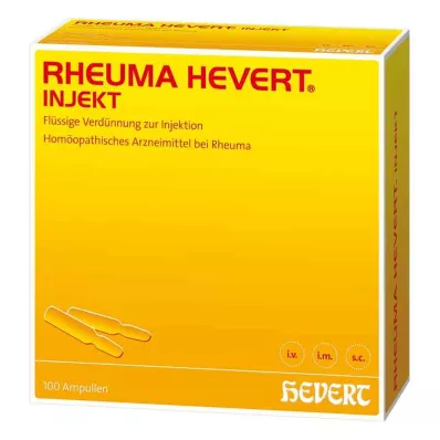 RHEUMA HEVERT injektioampullit, 100X2 ml