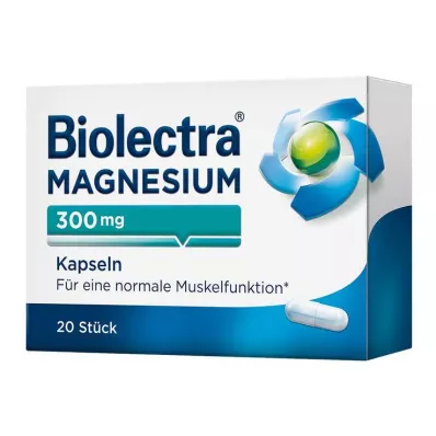BIOLECTRA Magnesium 300 mg kapselit, 20 kapselia