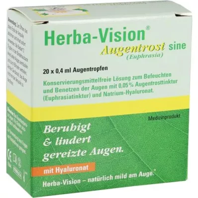 HERBA-VISION Eyebright sine -silmätipat, 20X0,4 ml