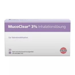 MUCOCLEAR 3-prosenttinen NaCl-inhalaatioliuos, 20X4 ml