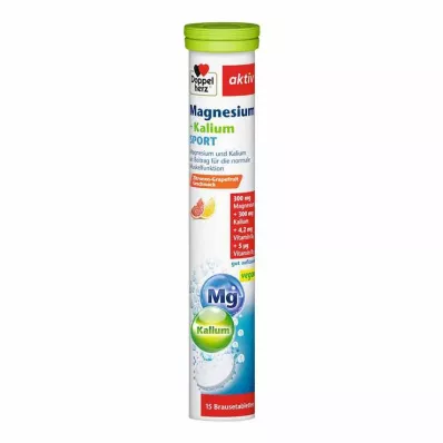 DOPPELHERZ Magnesium+kalium urheiluhyytelötabletti, 15 kpl