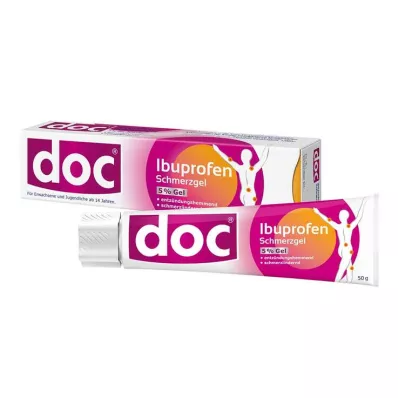 DOC IBUPROFEN Kipugeeli 5 %, 50 g DOC IBUPROFEN Kipugeeli 5 %, 50 g