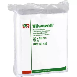 VLIWAZELL Imukompressit ei-steriilit 20x25 cm, 25 kpl