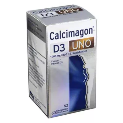 CALCIMAGON D3 Uno purutabletit, 60 kpl