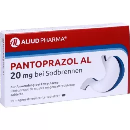 PANTOPRAZOL AL 20 mg närästykseen enteropäällysteiset tabletit, 14 kpl