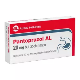 PANTOPRAZOL AL 20 mg närästykseen enteropäällysteiset tabletit, 14 kpl