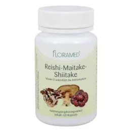 REISHI-MAITAKE-Shitake-kapselit terveille soluille, 60 kpl