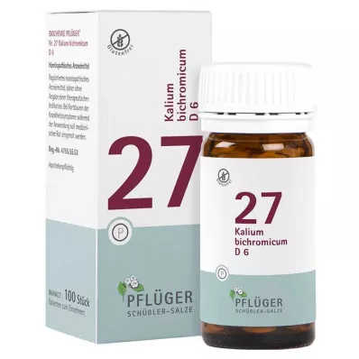 BIOCHEMIE Kyntölaastari 27 Kalium bichromicum D 6 tbl, 100 kpl