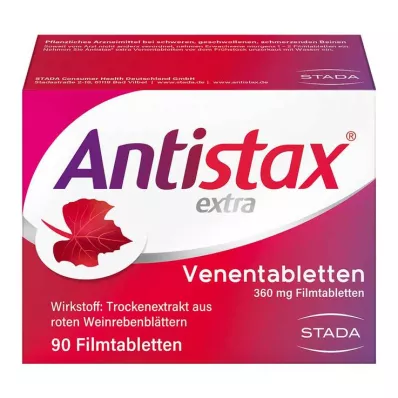 ANTISTAX ylimääräisiä laskimotabletteja, 90 kpl ANTISTAX ylimääräisiä laskimotabletteja, 90 kpl