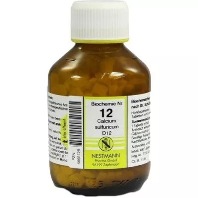BIOCHEMIE Calcium sulphuricum D 12 tablettia, 400 kpl