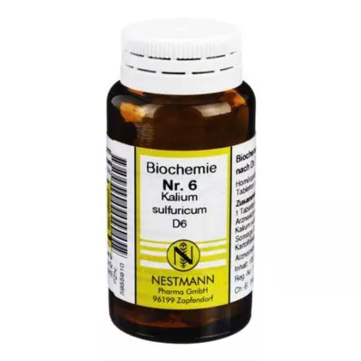 BIOCHEMIE 6 Kalium sulphuricum D 6 tablettia, 100 kpl BIOCHEMIE 6 Kalium sulphuricum D 6 tablettia, 100 kpl