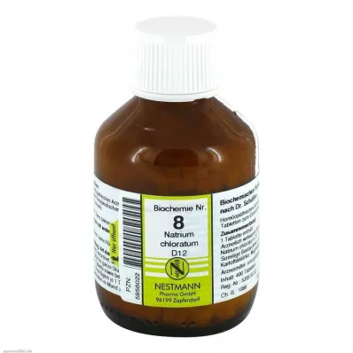 BIOCHEMIE 8 Natrium chloratum D 12 tablettia, 400 kpl BIOCHEMIE 8 Natrium chloratum D 12 tablettia, 400 kpl