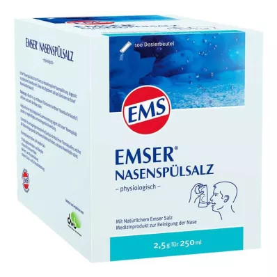 EMSER Fysiologinen nenähuuhtelusuolapussi, 100 kpl