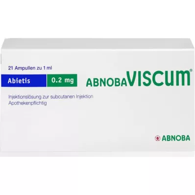 ABNOBAVISCUM Abietis 0,2 mg ampullit, 21 kpl