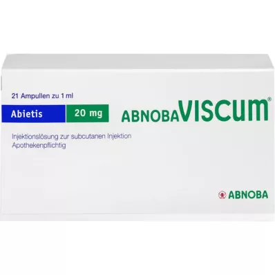 ABNOBAVISCUM Abietis 20 mg -ampullit, 21 kpl