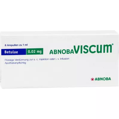 ABNOBAVISCUM Betulae 0,02 mg ampullit, 8 kpl