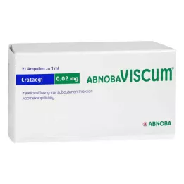 ABNOBAVISCUM Crataegi 0,02 mg ampullit, 21 kpl