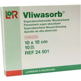 VLIWASORB superabsorb.absorb.comp.sterile 10x10 cm, 10 kpl