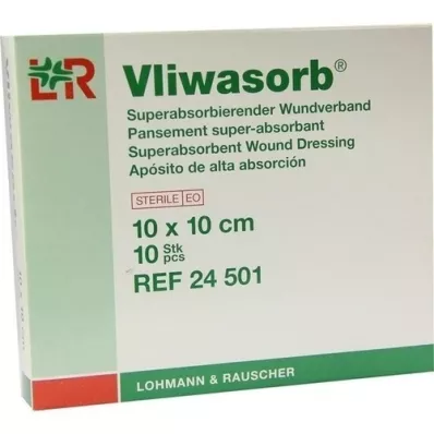 VLIWASORB superabsorb.absorb.comp.sterile 10x10 cm, 10 kpl