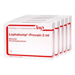 LOPHAKOMP Prokaiini 2 ml injektioneste, liuos, 50X2 ml, 50X2 ml