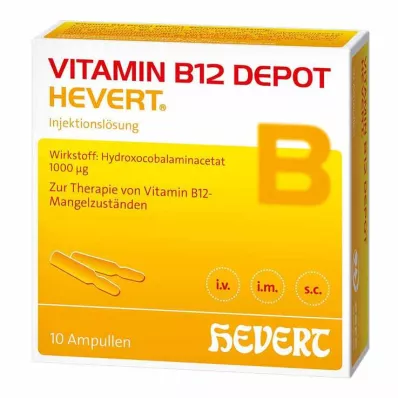 VITAMIN B12 DEPOT Hevert-ampullit, 10 kpl