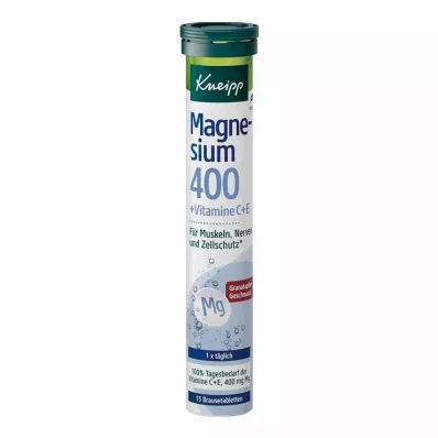 KNEIPP Magnesium 400+C+E poreainetabletit, 15 kpl KNEIPP Magnesium 400+C+E poreainetabletit, 15 kpl