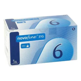 NOVOFINE 6 kanyylia 0,25x6 mm, 100 kpl