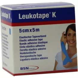 LEUKOTAPE K 5 cm vaaleansininen, 1 kpl