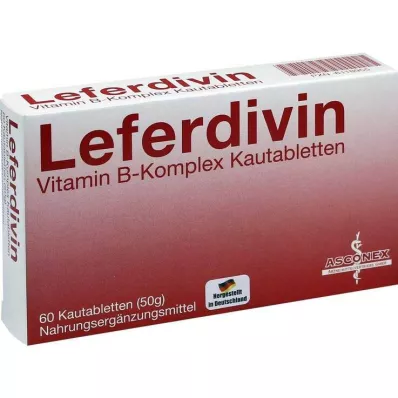 LEFERDIVIN B-vitamiinikompleksin purutabletti, 60 kpl