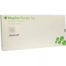 MEPILEX Border Ag -vaahtosidos 10x20 cm steriili, 5 kpl