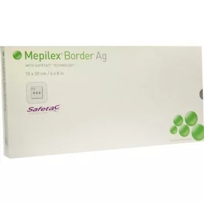 MEPILEX Border Ag -vaahtosidos 10x20 cm steriili, 5 kpl