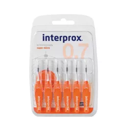 INTERPROX super micro oranssi hammasväliharja, 6 kpl