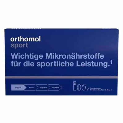 ORTHOMOL Urheilupullo/pöytä/kapselikombo, 7 kpl