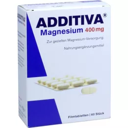 ADDITIVA Magnesium 400 mg kalvopäällysteiset tabletit, 60 kpl