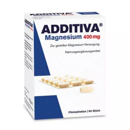 ADDITIVA Magnesium 400 mg kalvopäällysteiset tabletit, 60 kpl