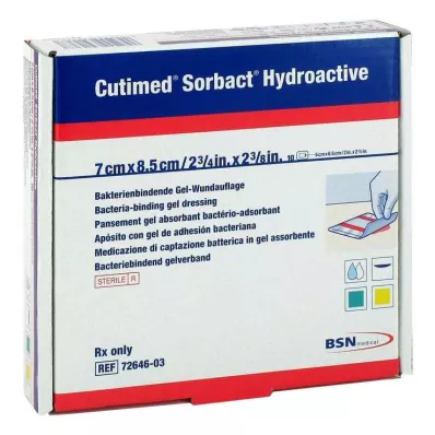 Cutimed Sorbact Hydroactive kompressit 7x8,5 cm, 10 kpl Cutimed Sorbact Hydroactive kompressit 7x8,5 cm, 10 kpl
