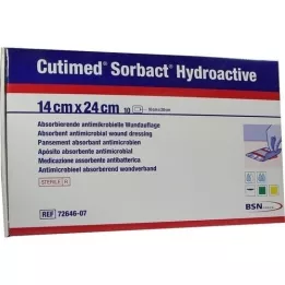 CUTIMED Sorbact hydroaktiiviset kompressit 14x24 cm, 10 kpl